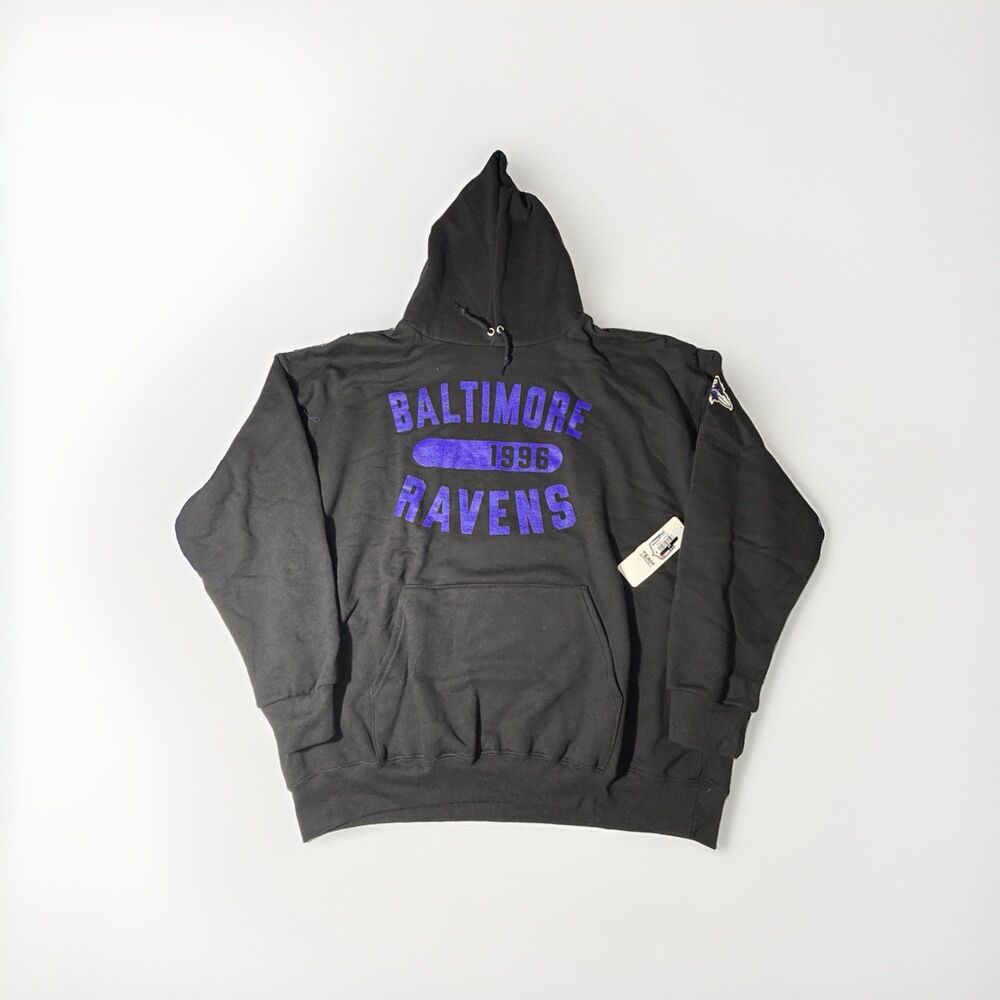 NWT Champion Baltimore Ravens 1996 NFL Pullover Hoodie Black Men’s XXL 2XL
